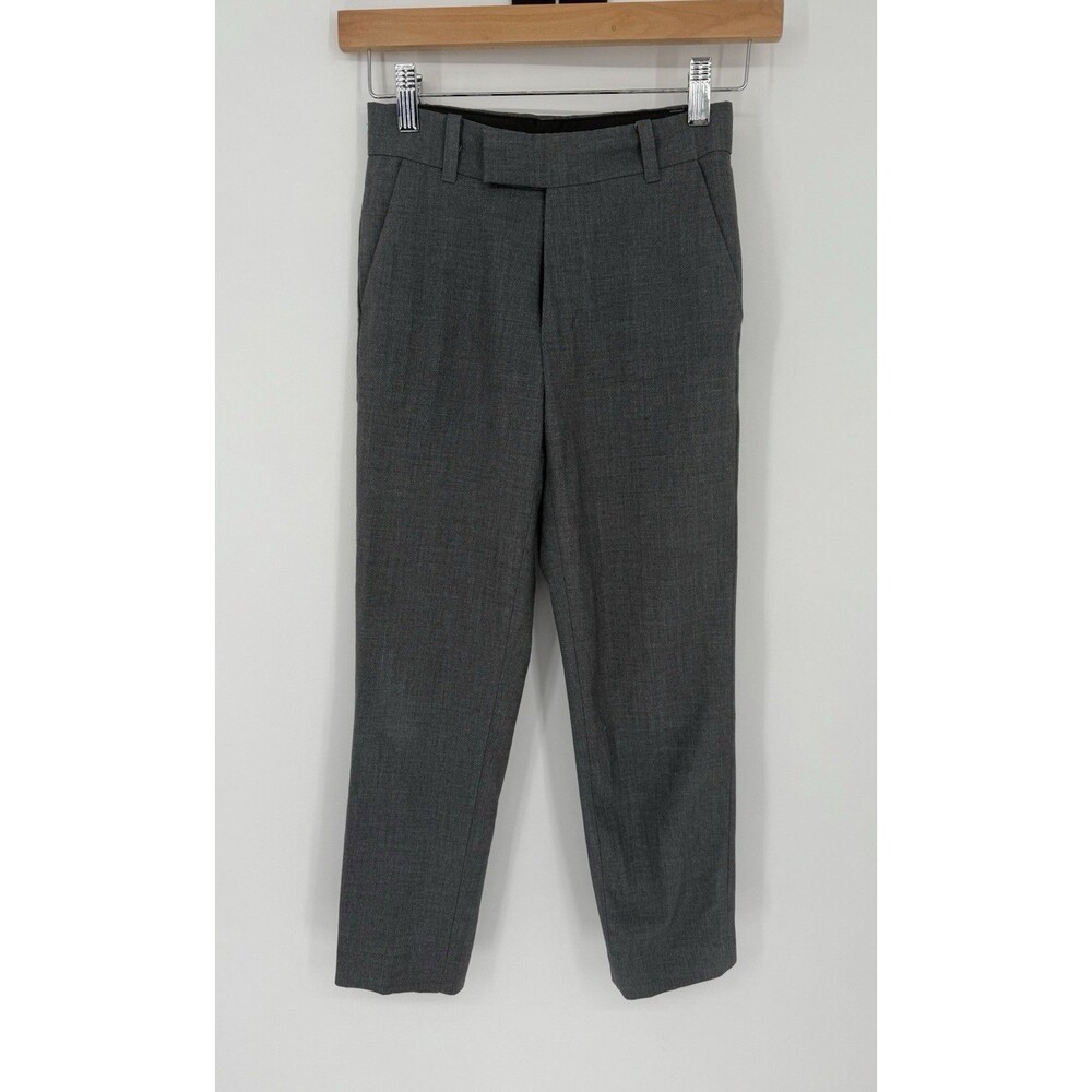 Calvin Klein Boys Gray Pleated Dress‎ Suit Pants Slacks  Size 8 Regular